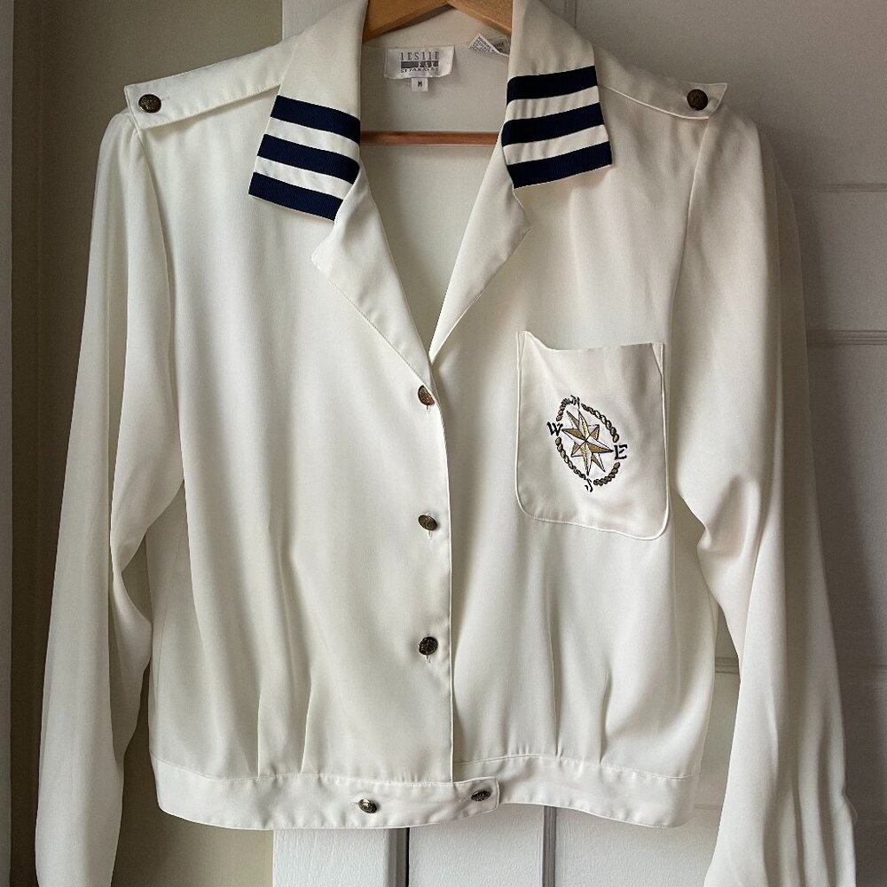 Nautical-themed blouse, size M